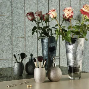 300mm Brick Antique Mirror Grey