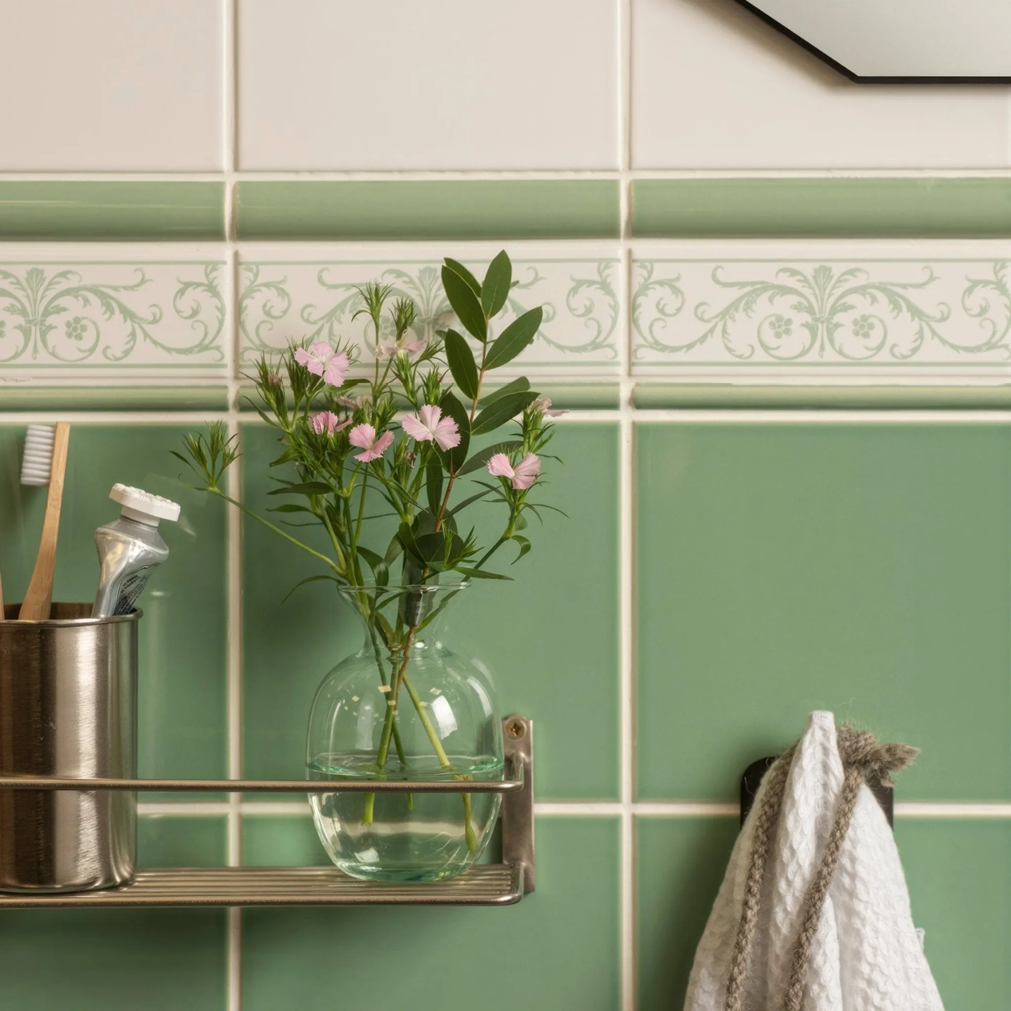 Acanthus Jade Breeze On Brilliant White
