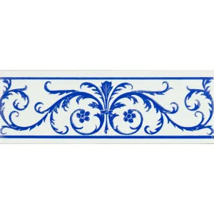 Acanthus Royal Blue On Brilliant White