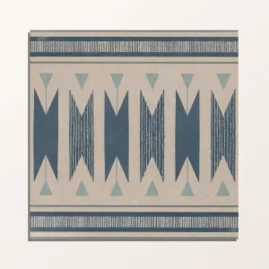Adventuras Ziggy Border Blue Porcelain