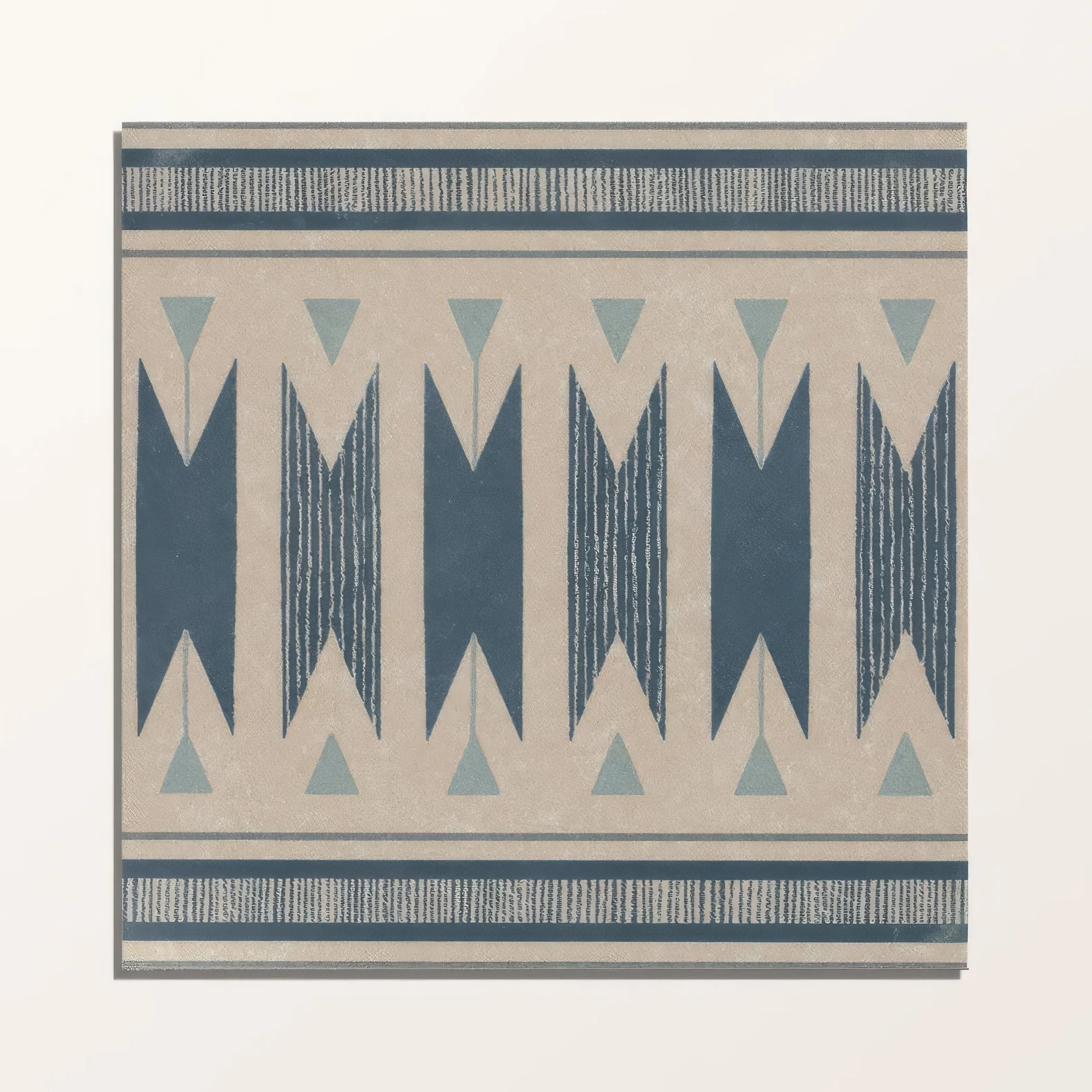 Adventuras Ziggy Border Blue Porcelain