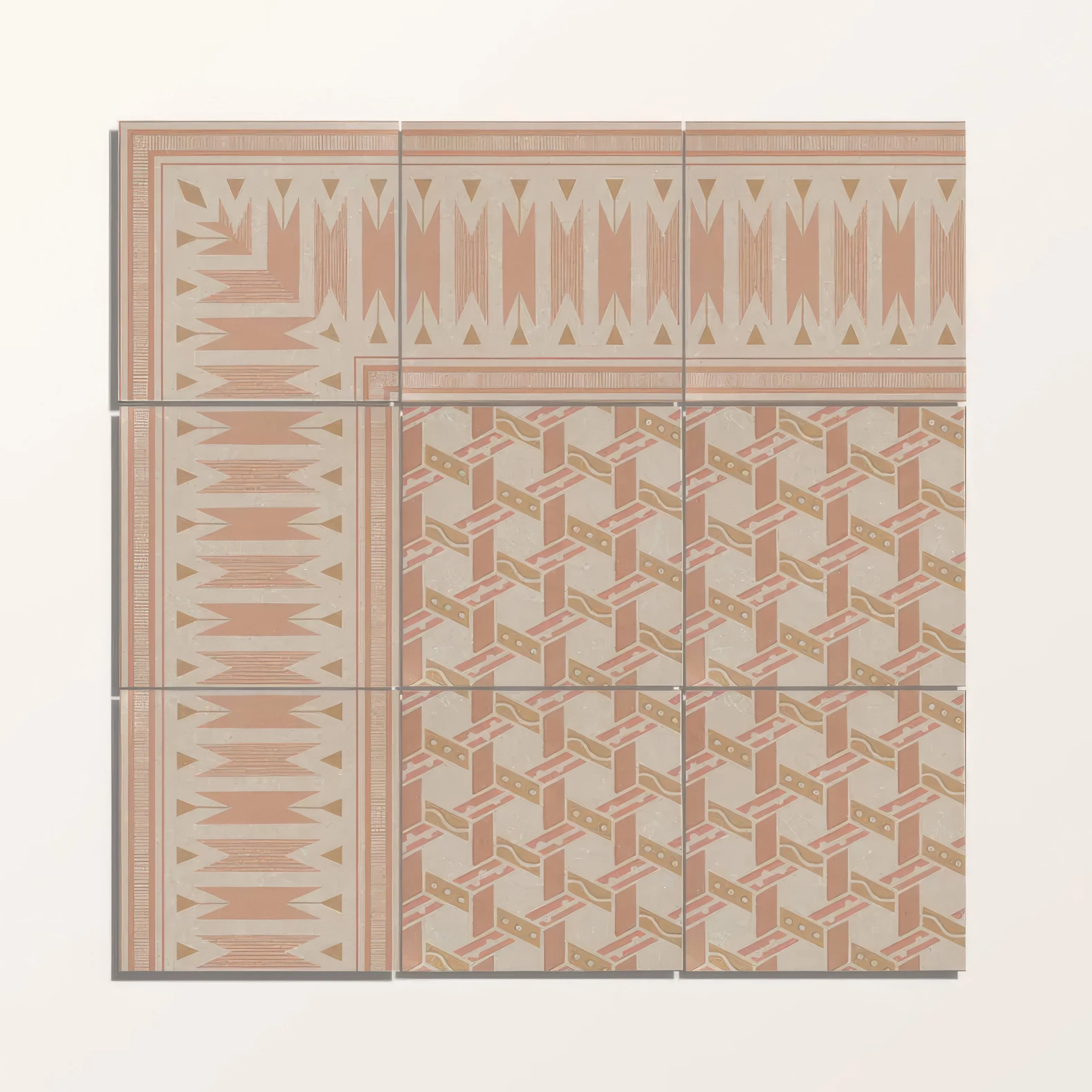 Adventuras Ziggy Border Terracotta Porcelain