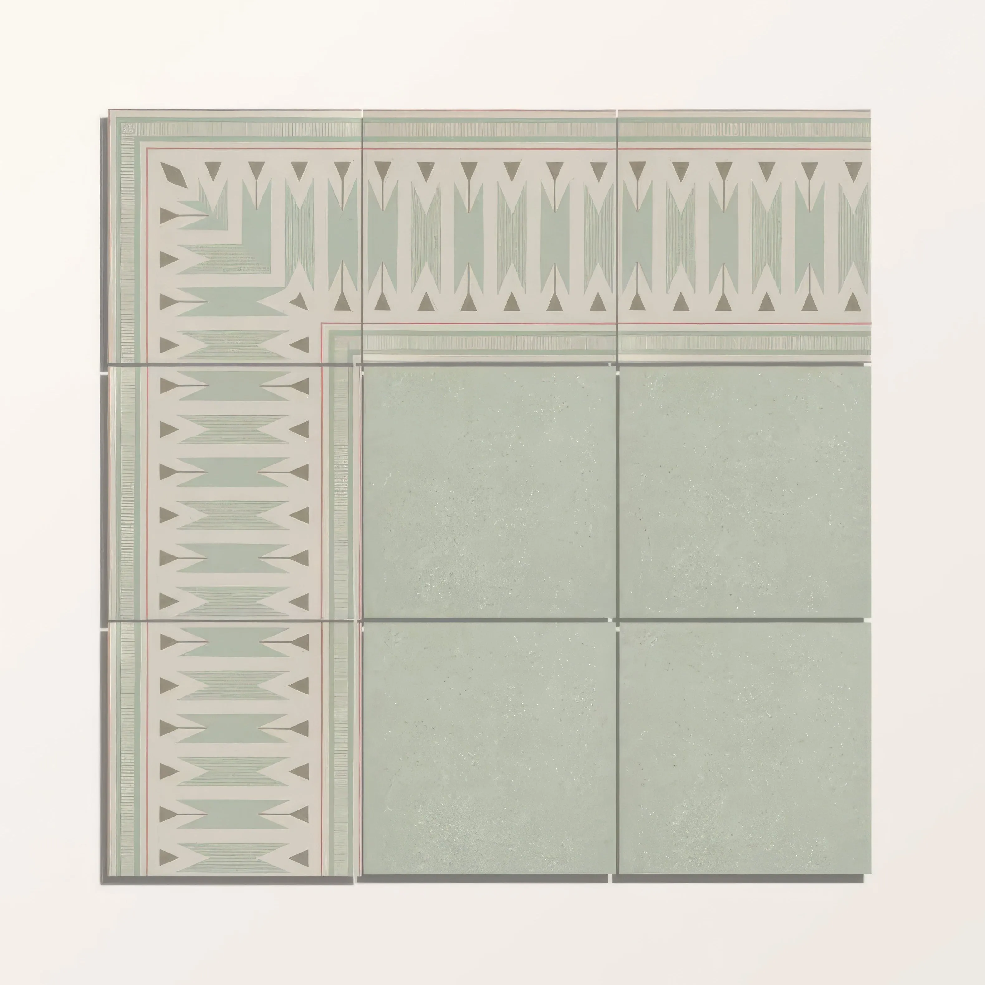 Adventuras Ziggy Corner Olive Porcelain