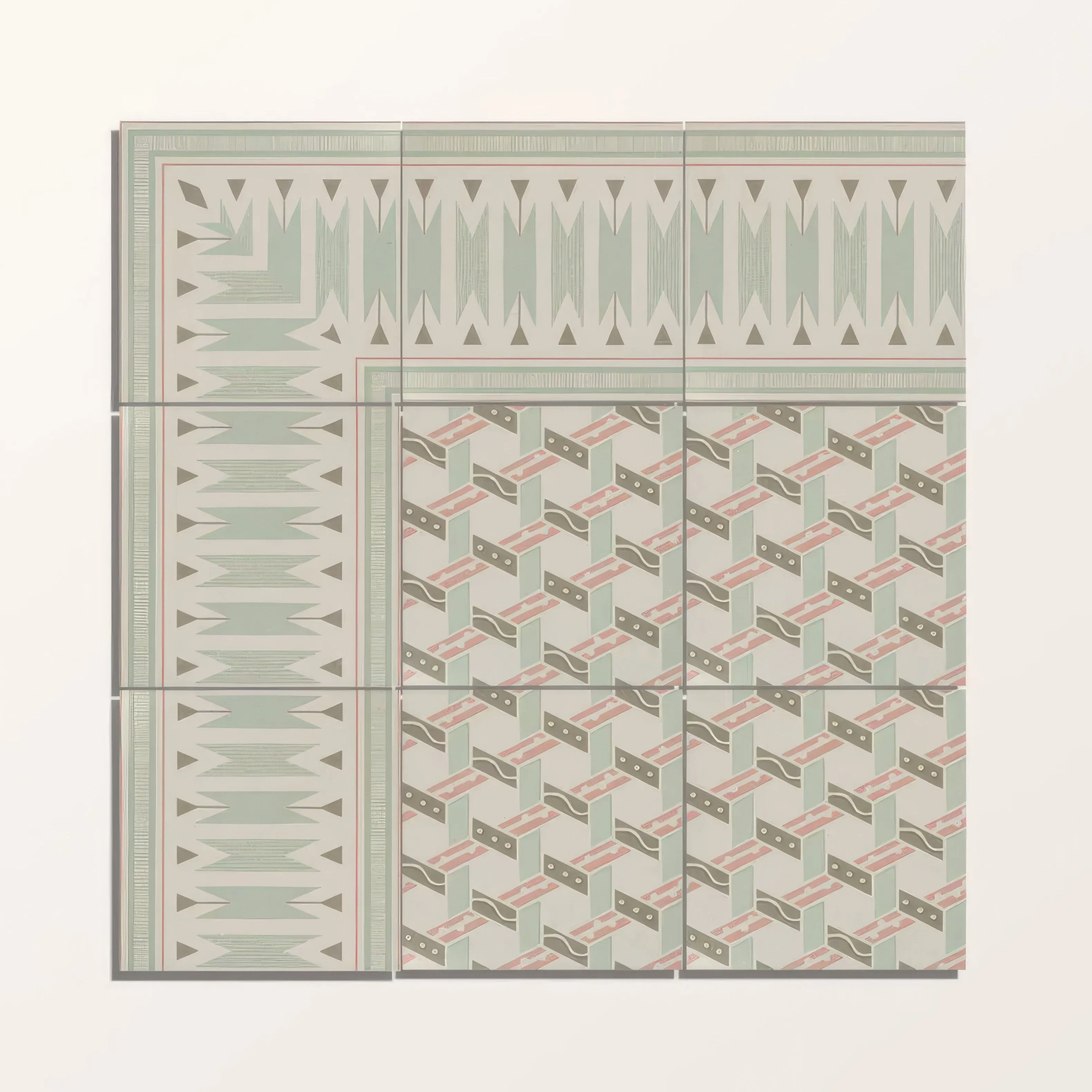 Adventuras Ziggy Corner Olive Porcelain