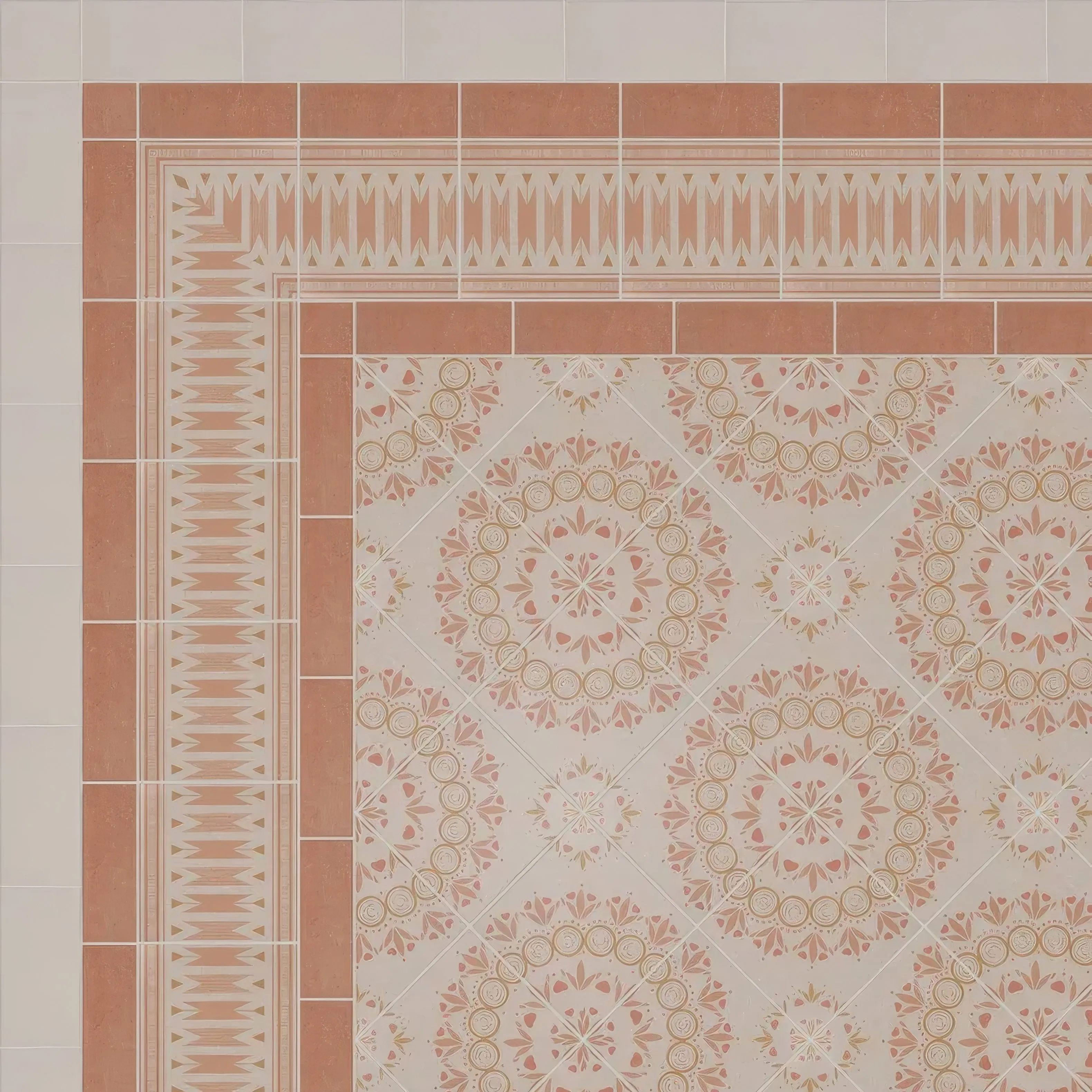 Adventuras Ziggy Corner Terracotta Porcelain