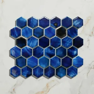 Akazu Porcelain Cobalt Mosaic
