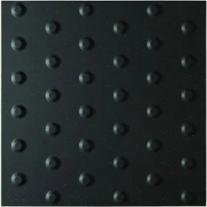 Anthracite Tactile Blister Quarry Tile 400x400mm