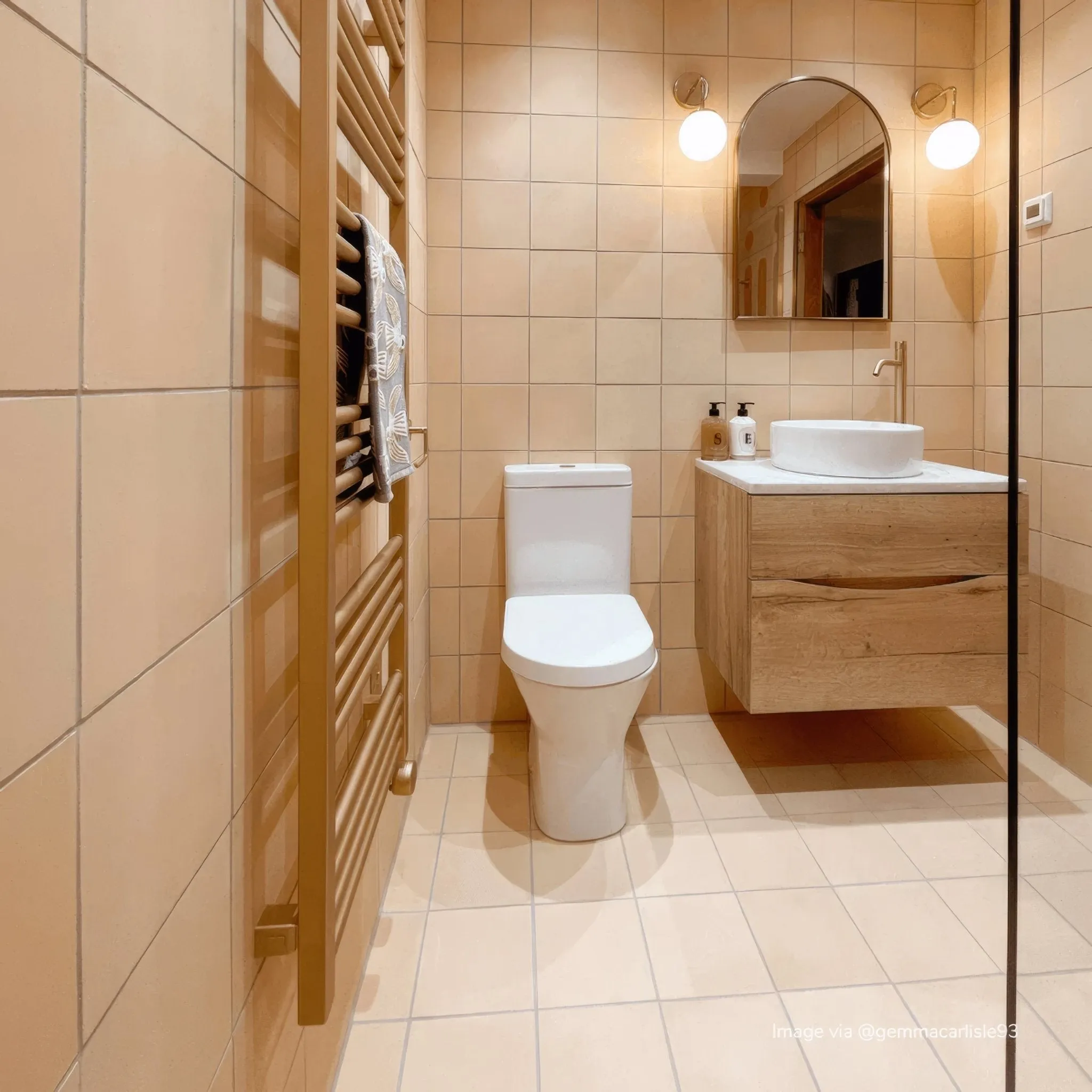 Apricot Square Tile