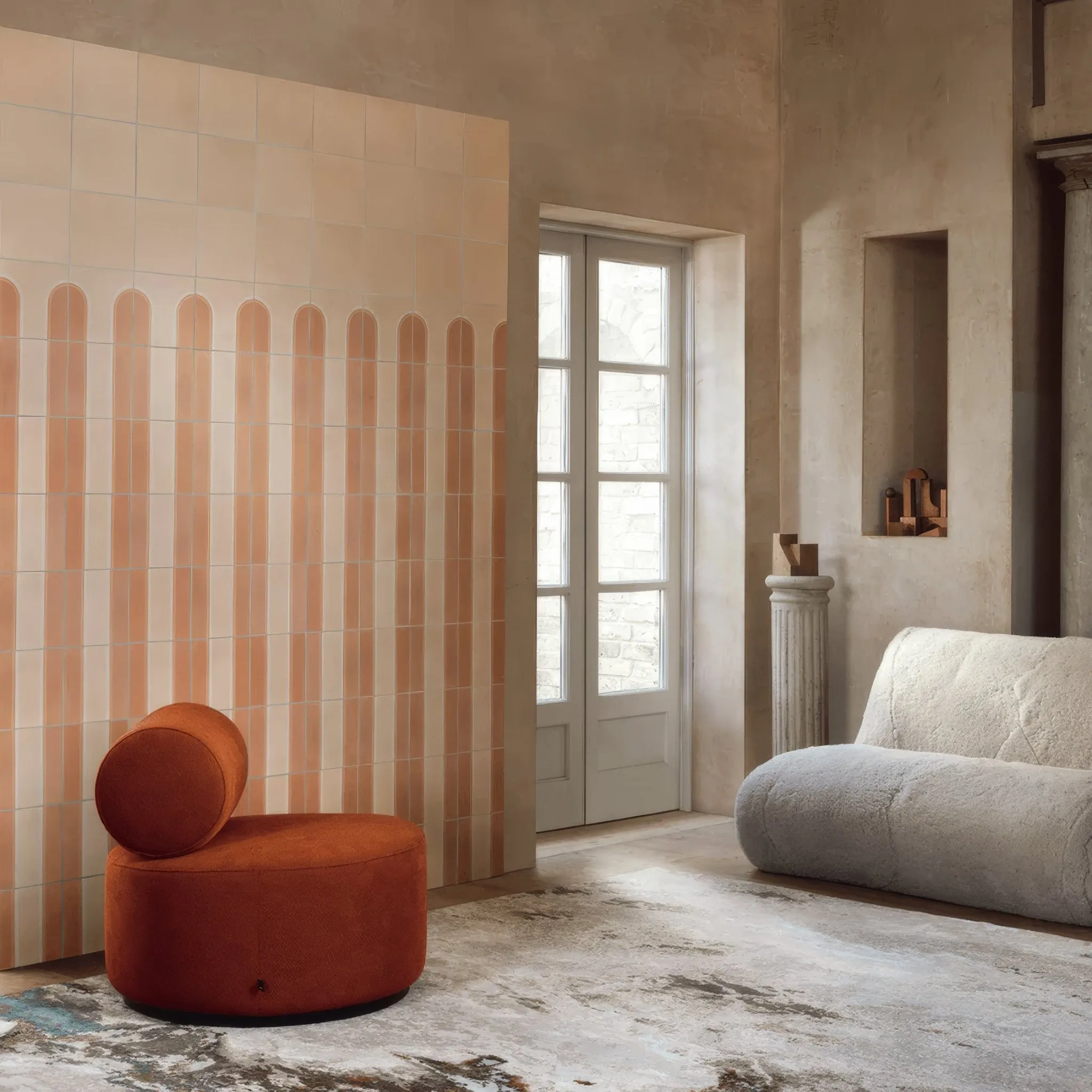 Apricot Square Tile