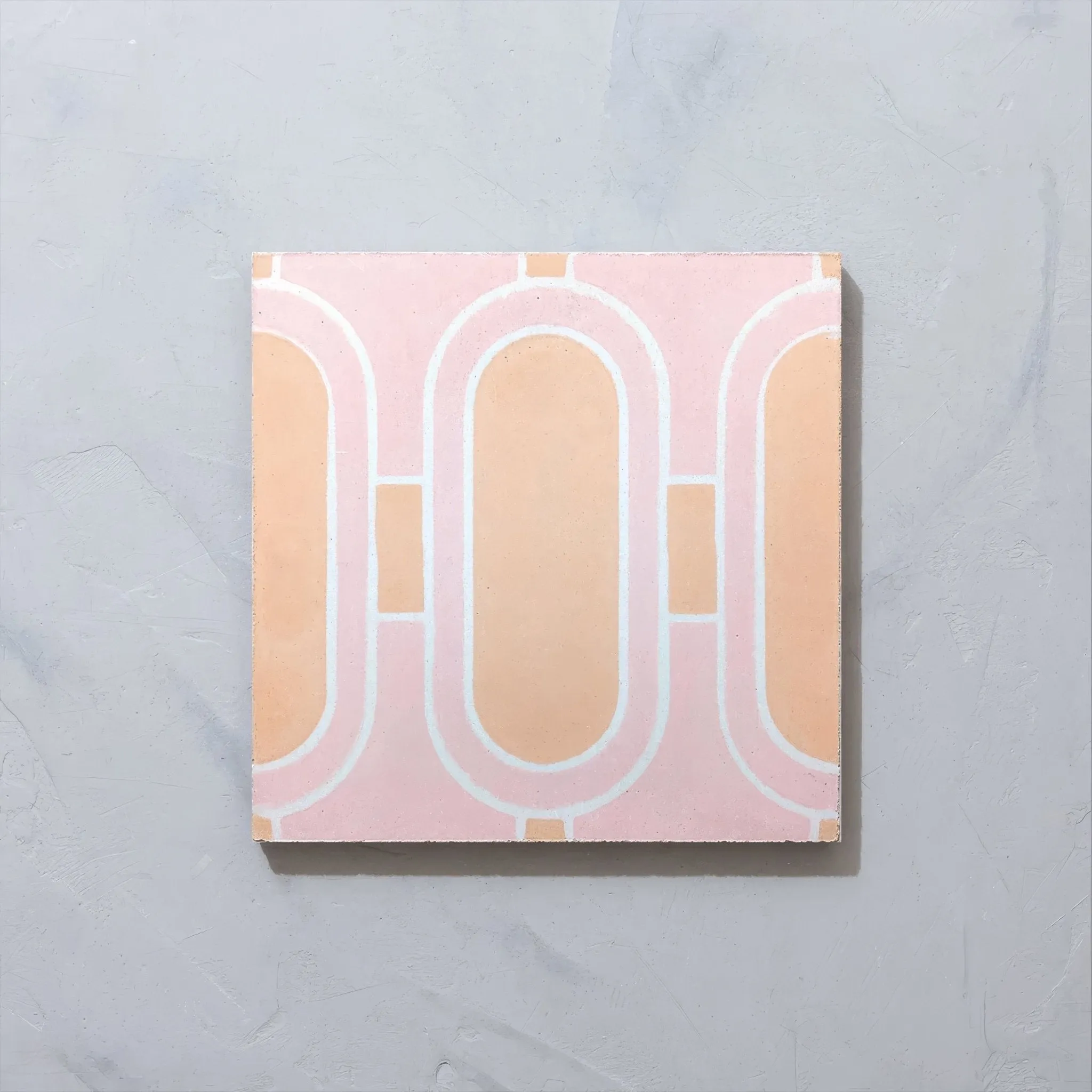 Art Deco Loop Blush Tile