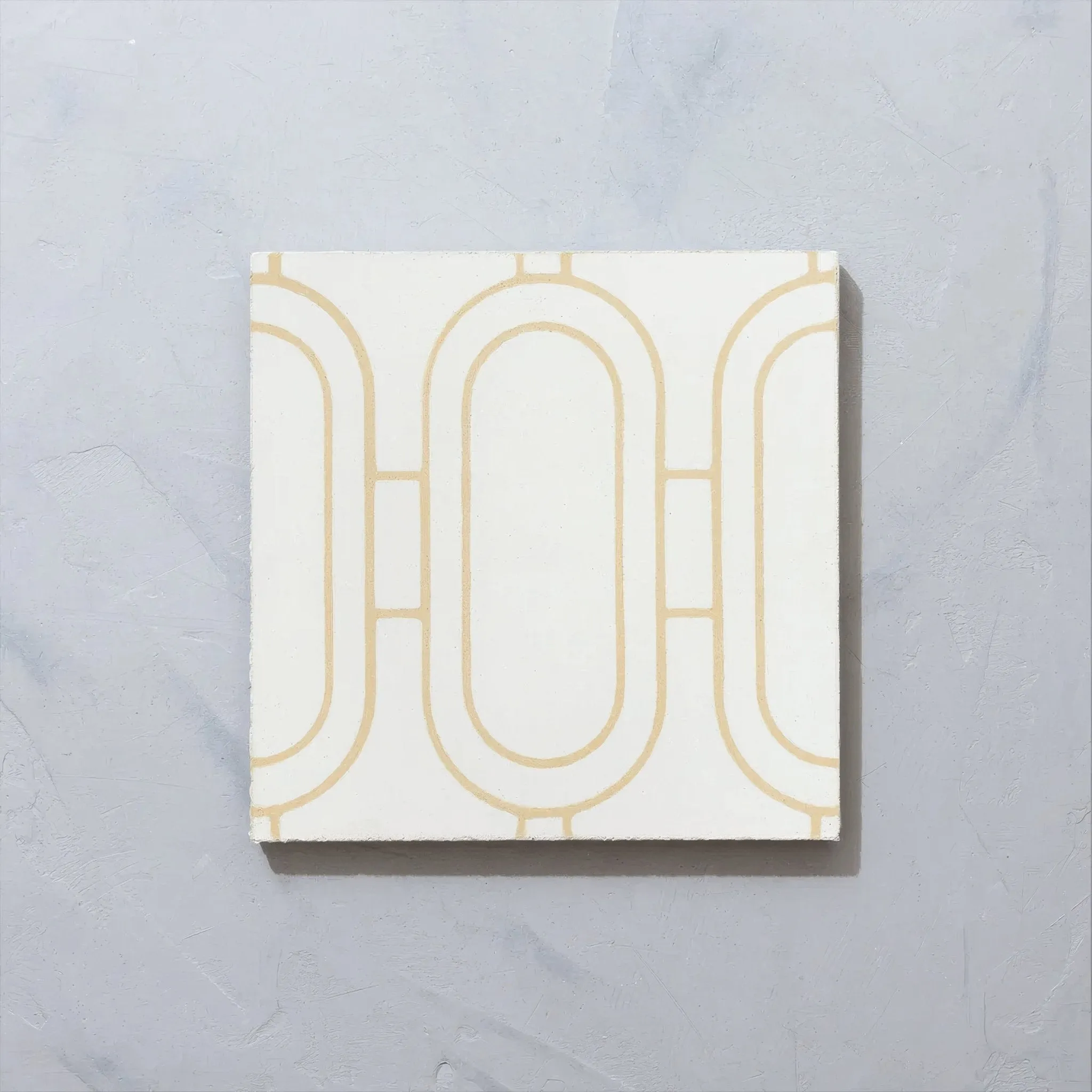 Art Deco Loop Sweet Yellow Tile