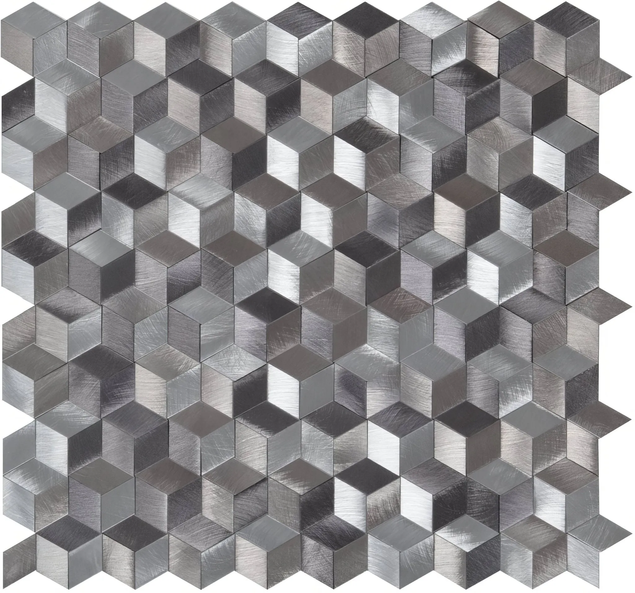 Astral Silver Aluminium Mosaic
