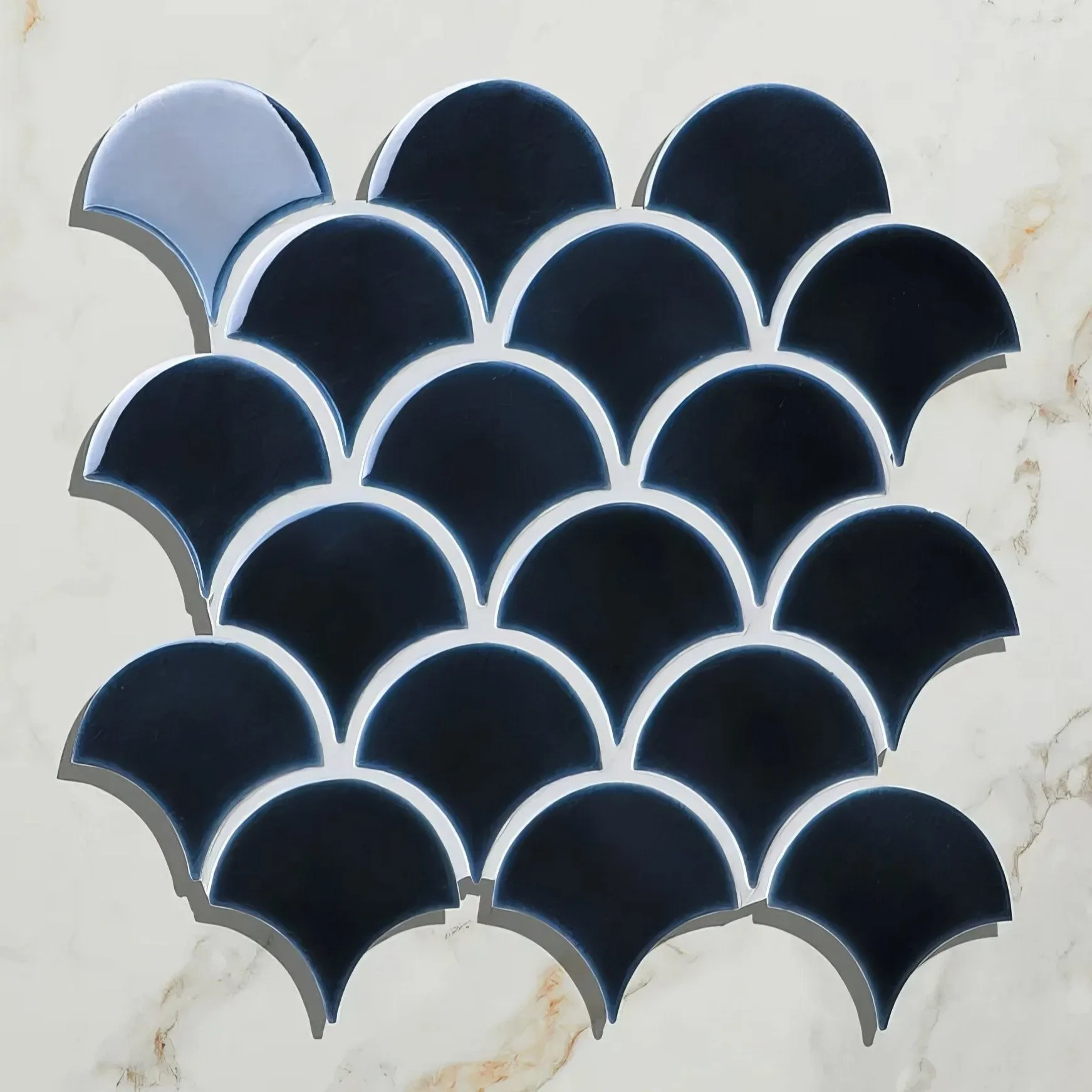 Atlantis Porcelain Mosaic Navy