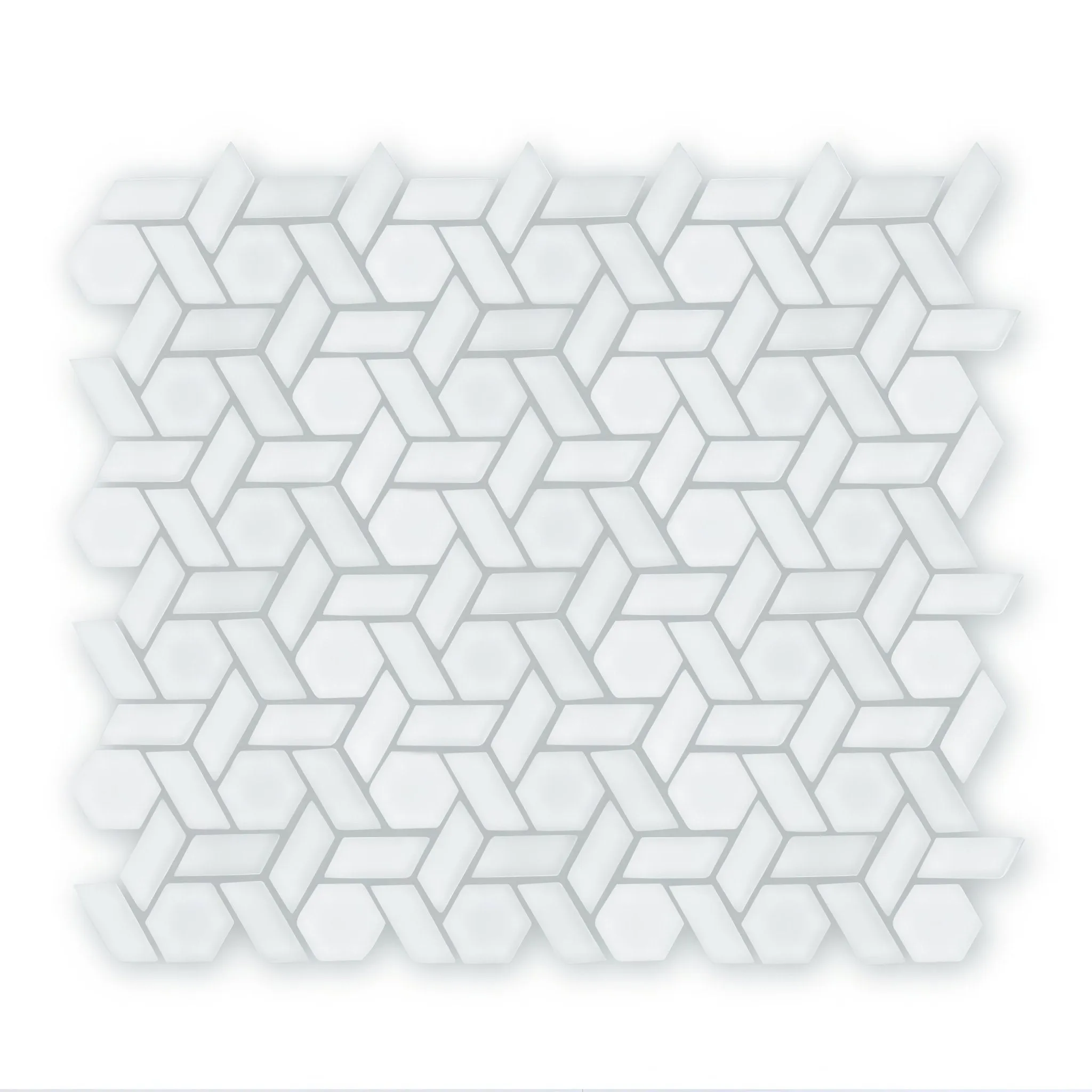 Aurora Woven White Mosaic
