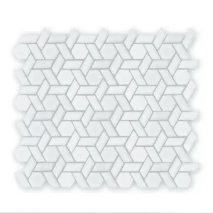 Aurora Woven White Mosaic