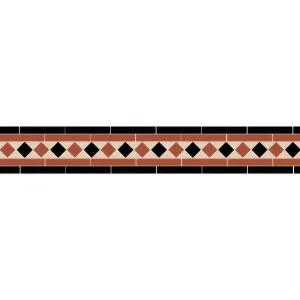 Austen Black Red and White
