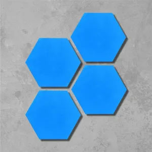 Azure Blue Hexagonal Tile