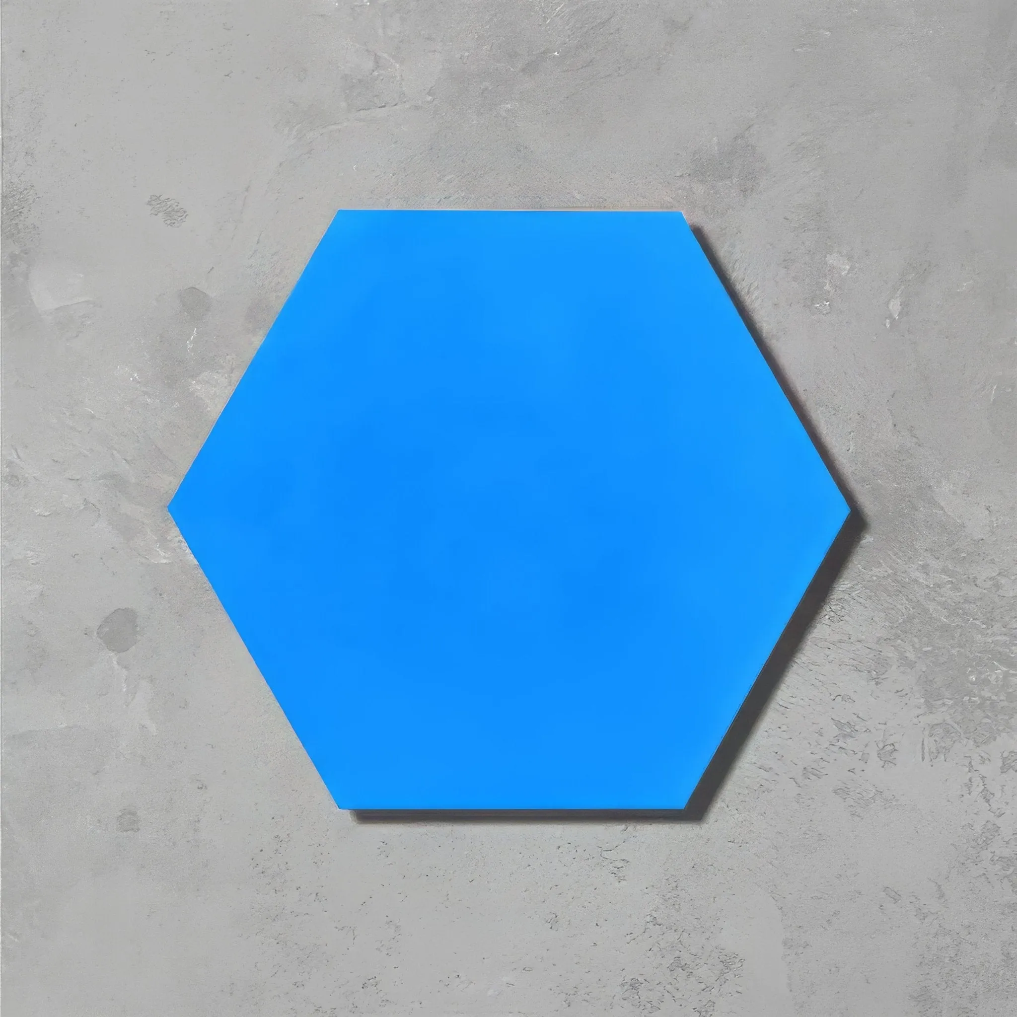 Azure Blue Hexagonal Tile