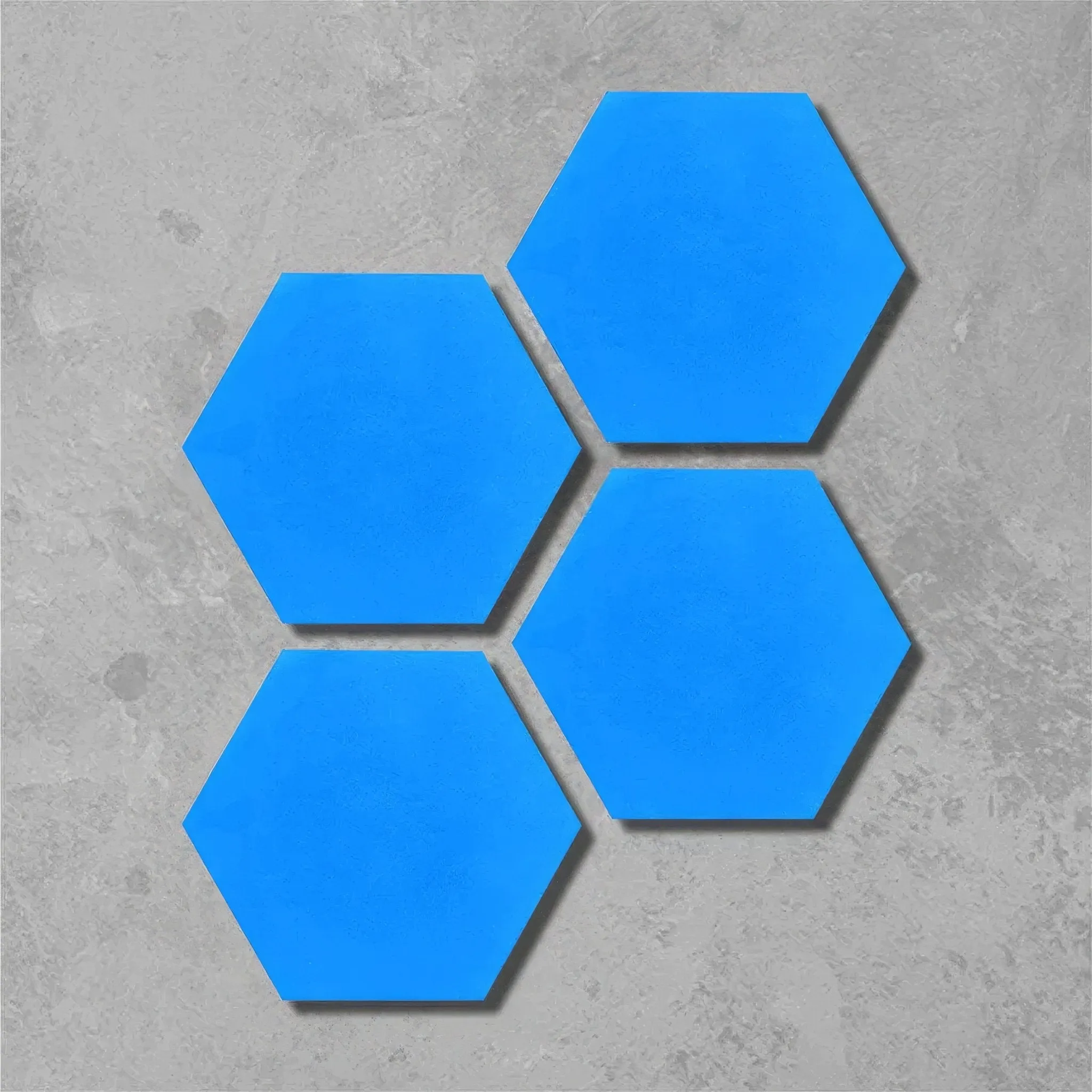 Azure Blue Hexagonal Tile