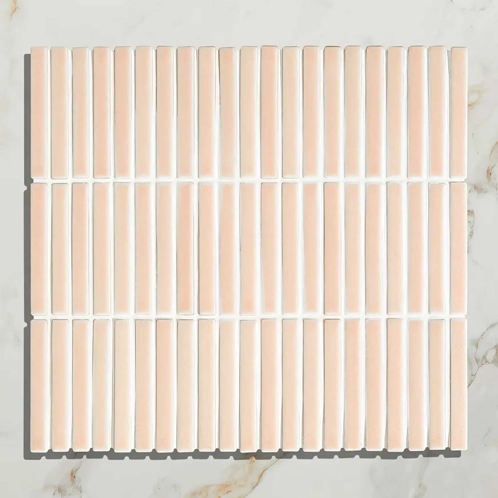 Bamboo Porcelain Mosaic Blush