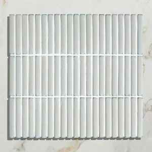Bamboo Porcelain Mosaic Soft Grey