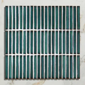 Bamboo Porcelain Mosaic Verdigris