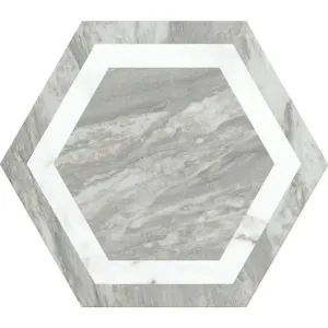 Bardiglio Hexagon Deco