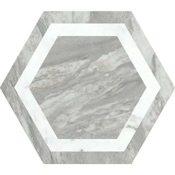 Bardiglio Hexagon Deco