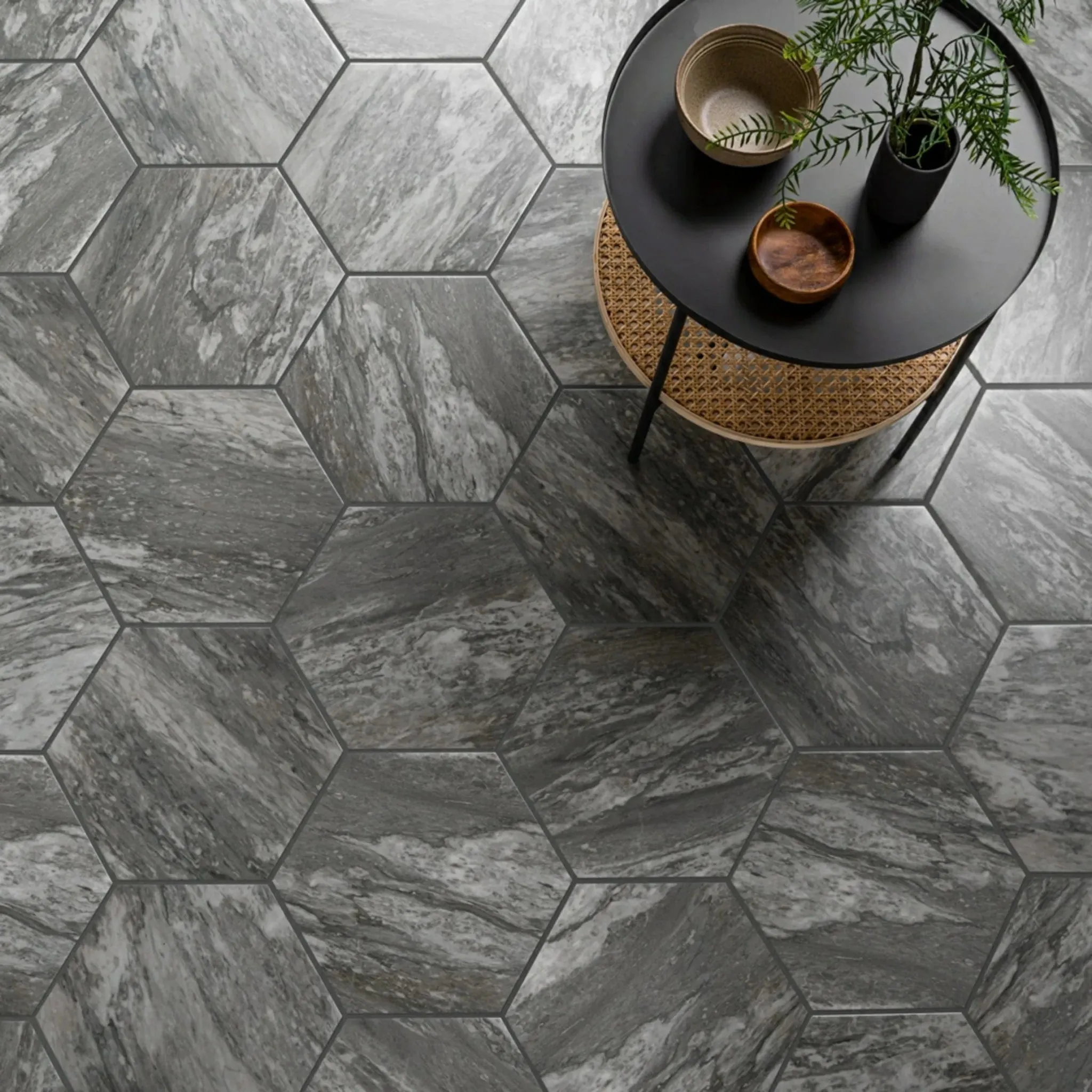 Bardiglio Hexagon