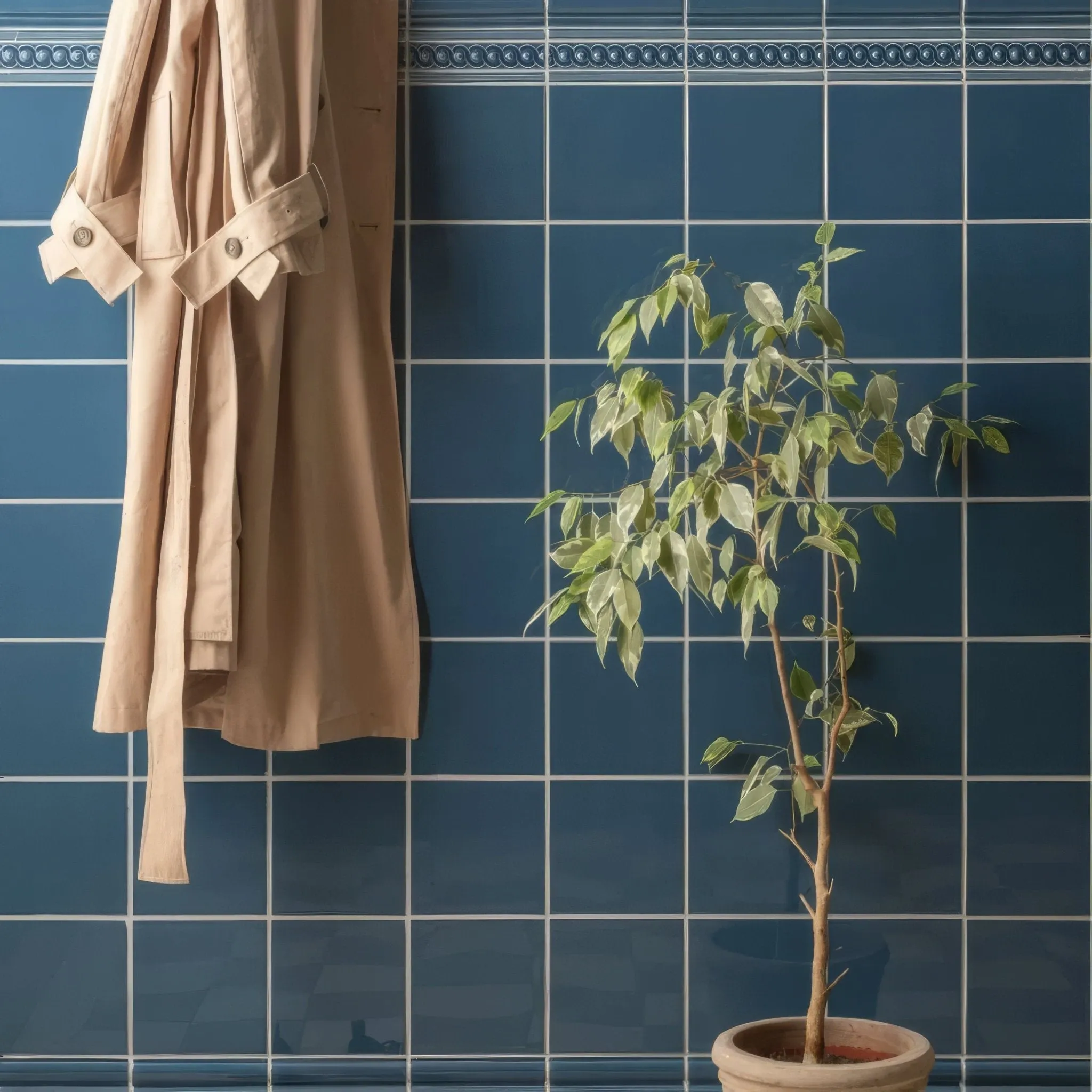 Baroque Blue Field Tile
