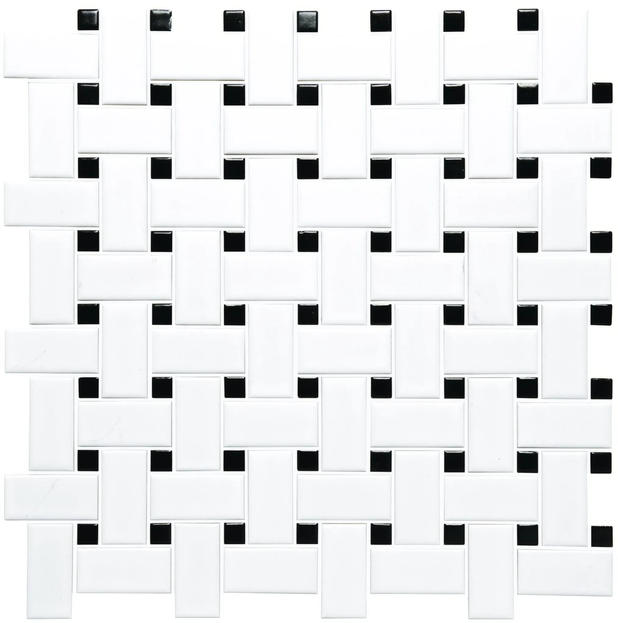 Basketweave Floor Mosaic