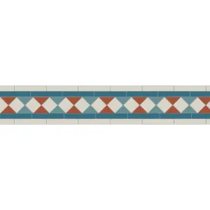 Bennett Blue, Dover White, Pugin Blue & Red