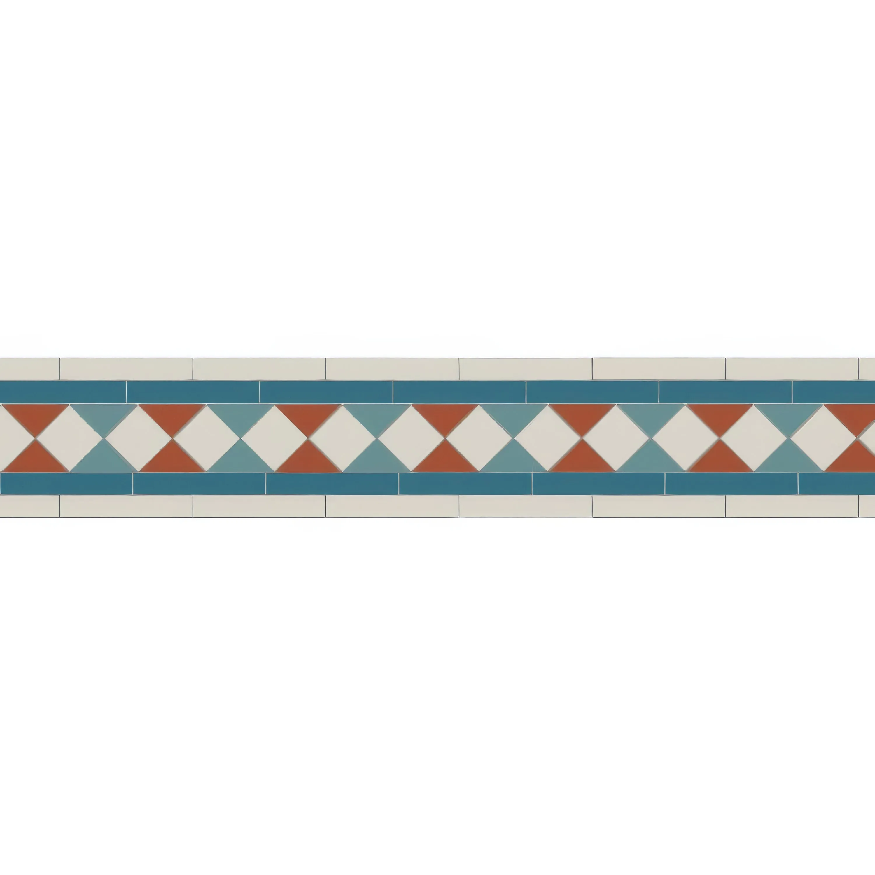 Bennett Blue, Dover White, Pugin Blue & Red