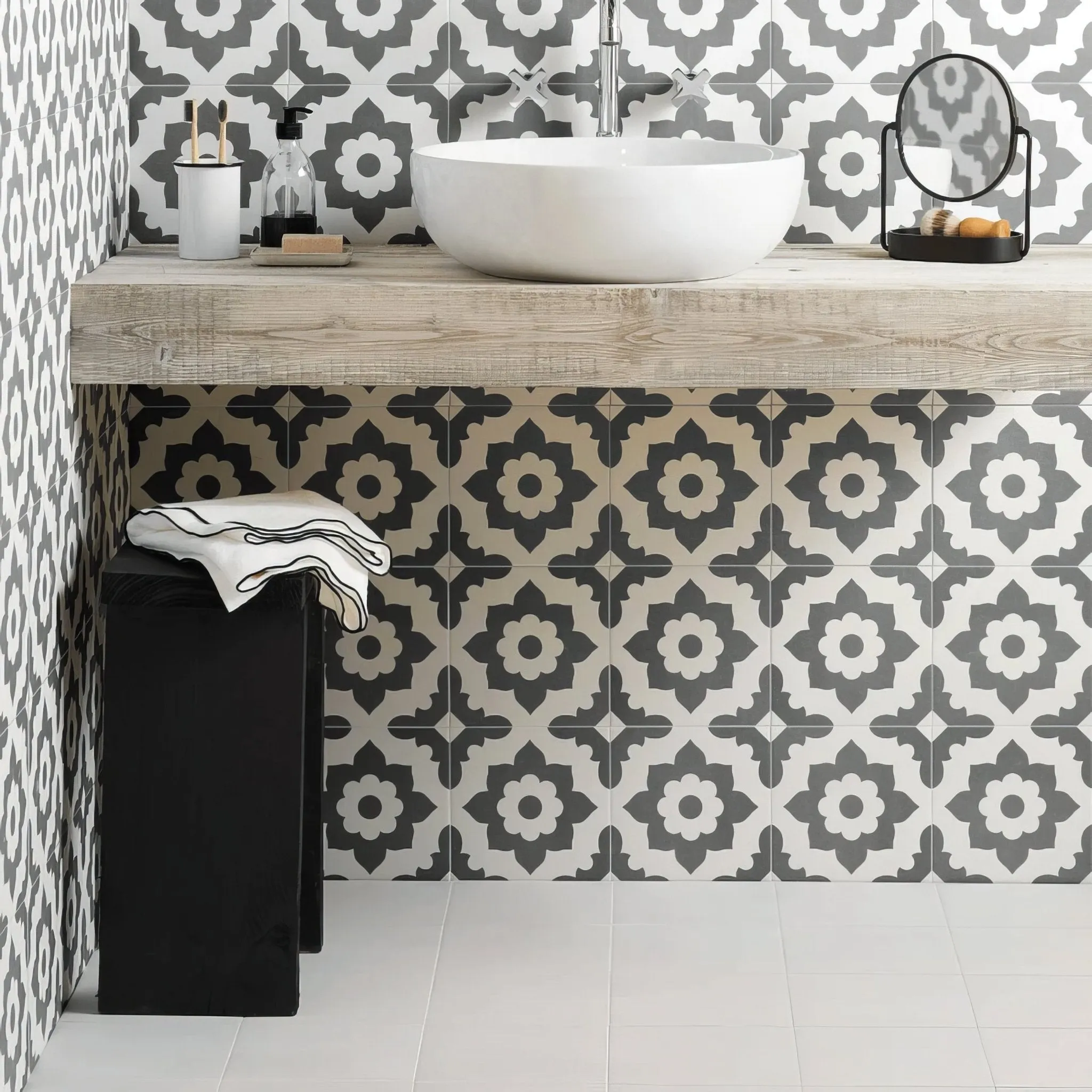 Bert & May Black Santona Porcelain