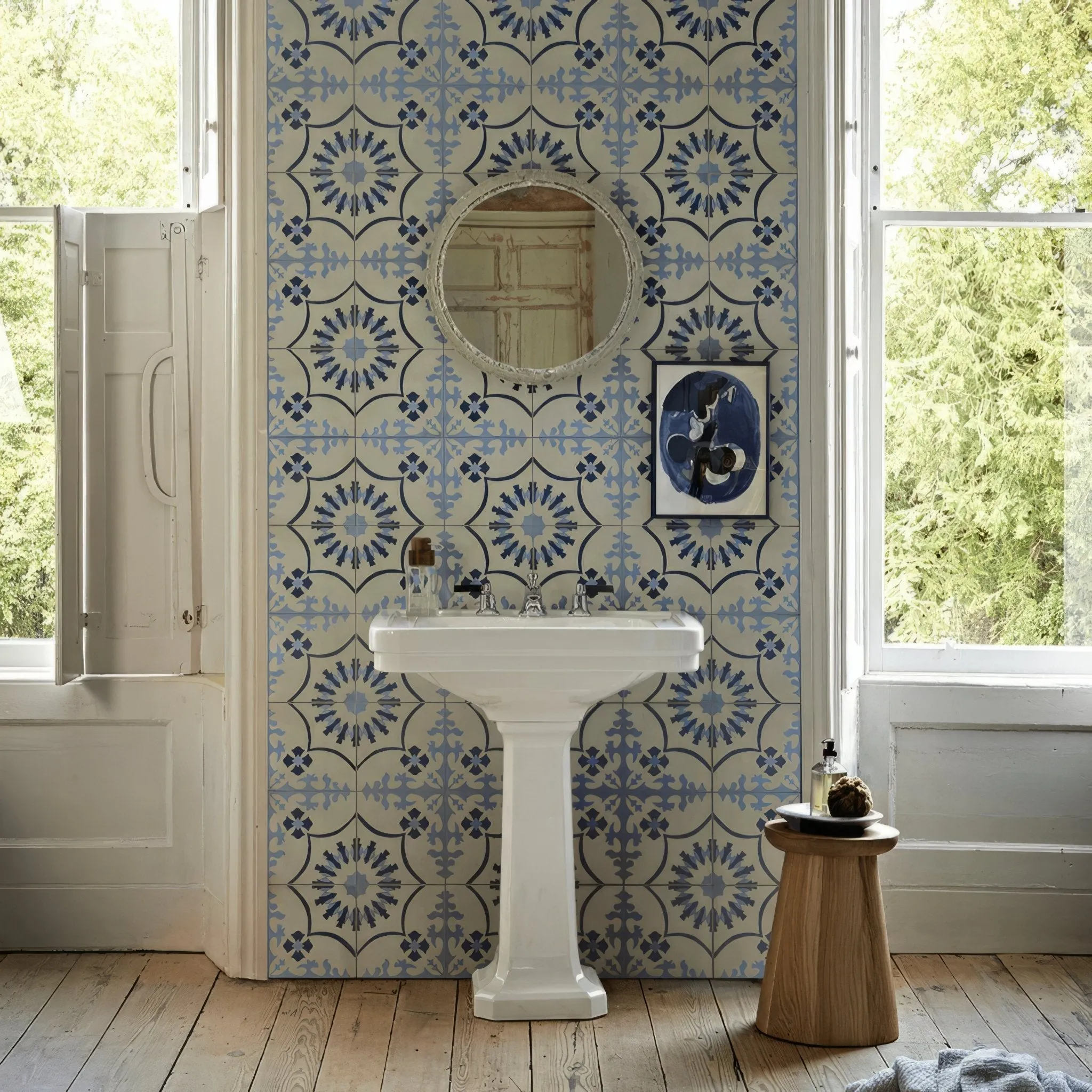 Bert & May Bolonia Navy Porcelain