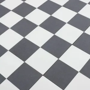 Bert & May Chequerboard Old Iron Porcelain