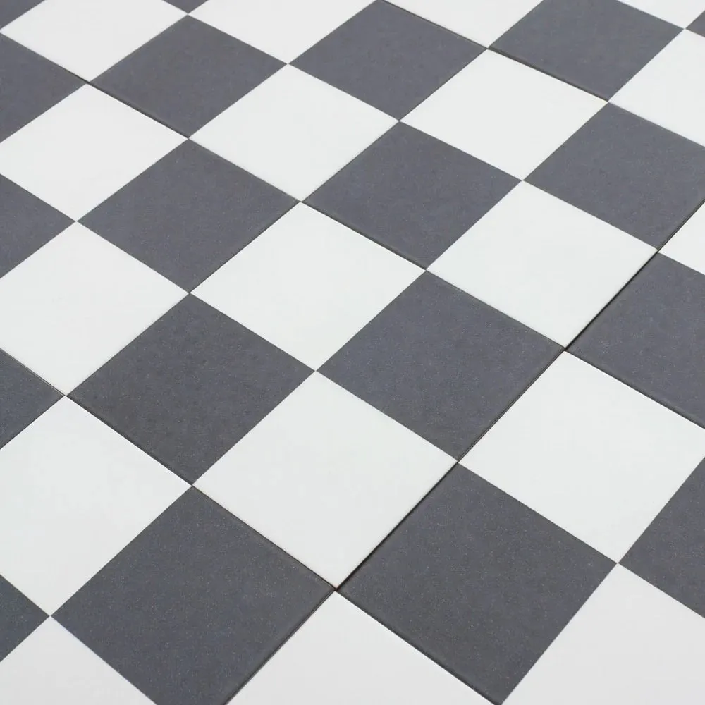 Bert & May Chequerboard Old Iron Porcelain