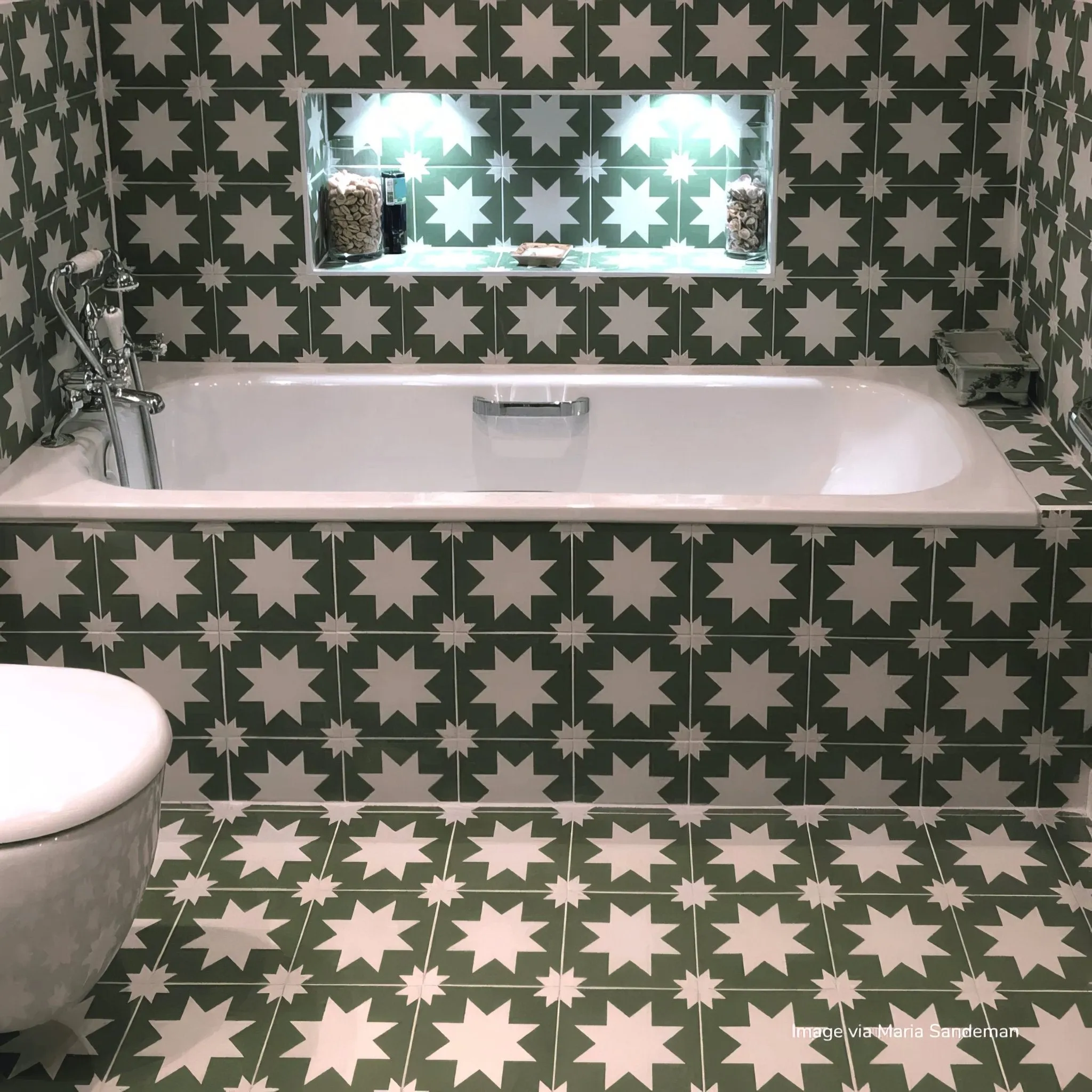 Bert & May Green Pradena Porcelain