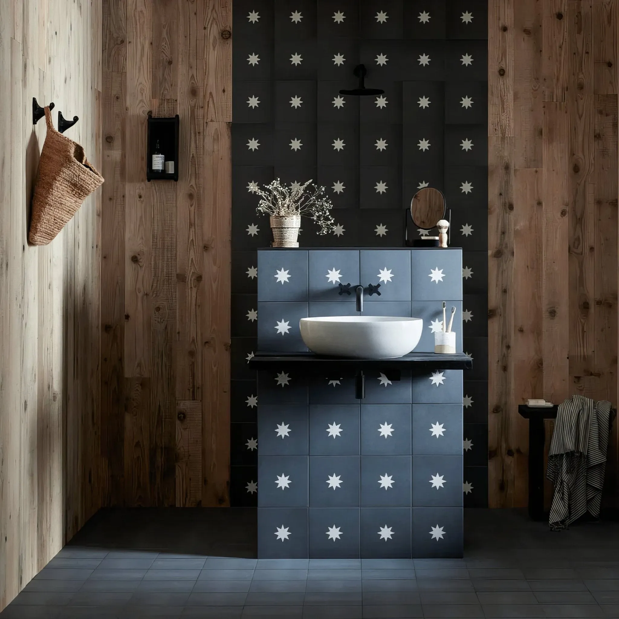 Bert & May Old Iron Porcelain Plain Tile