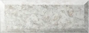 Bevelled Brick Antique Mirror White