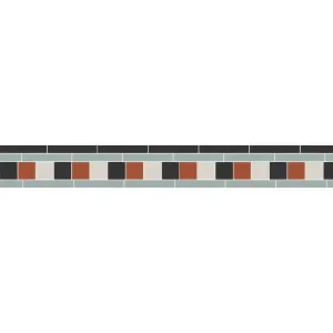Blake Black, Dover White, Grey & Red