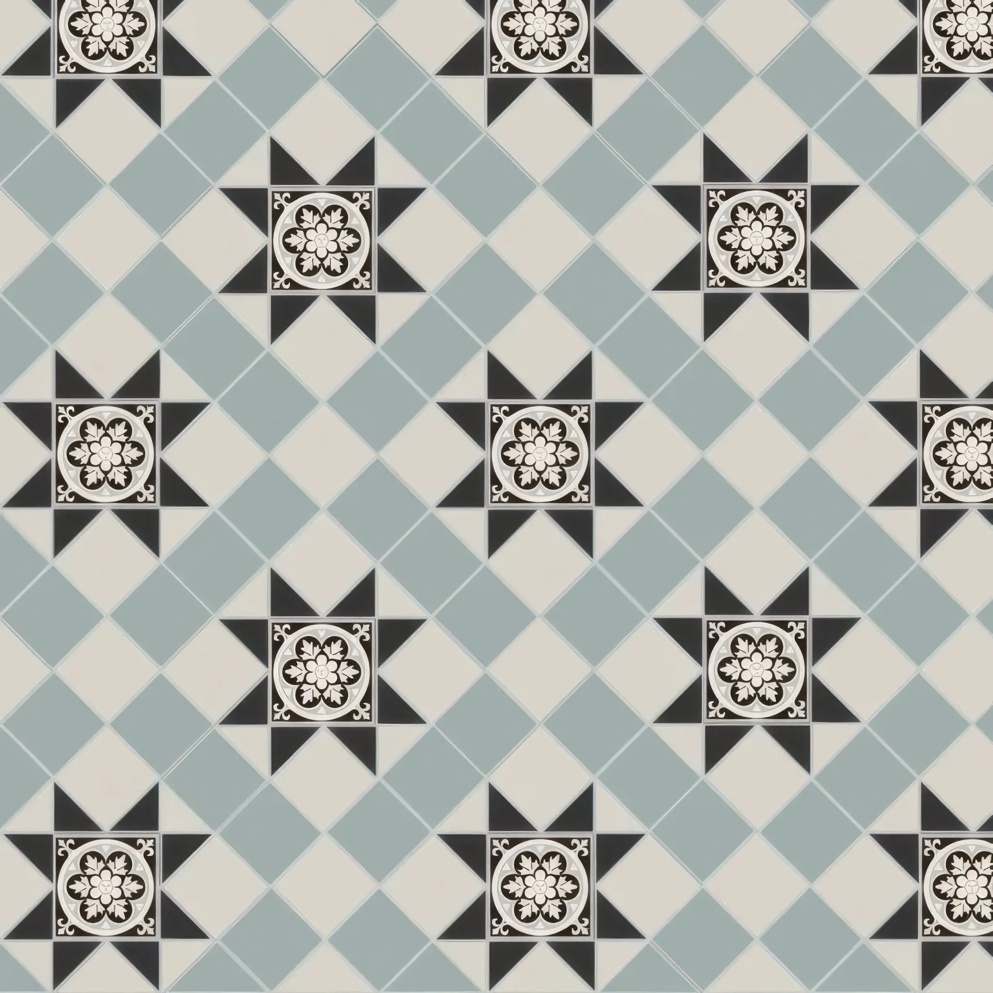 Blenheim Black, Dover White & Grey with Livingstone drop-in