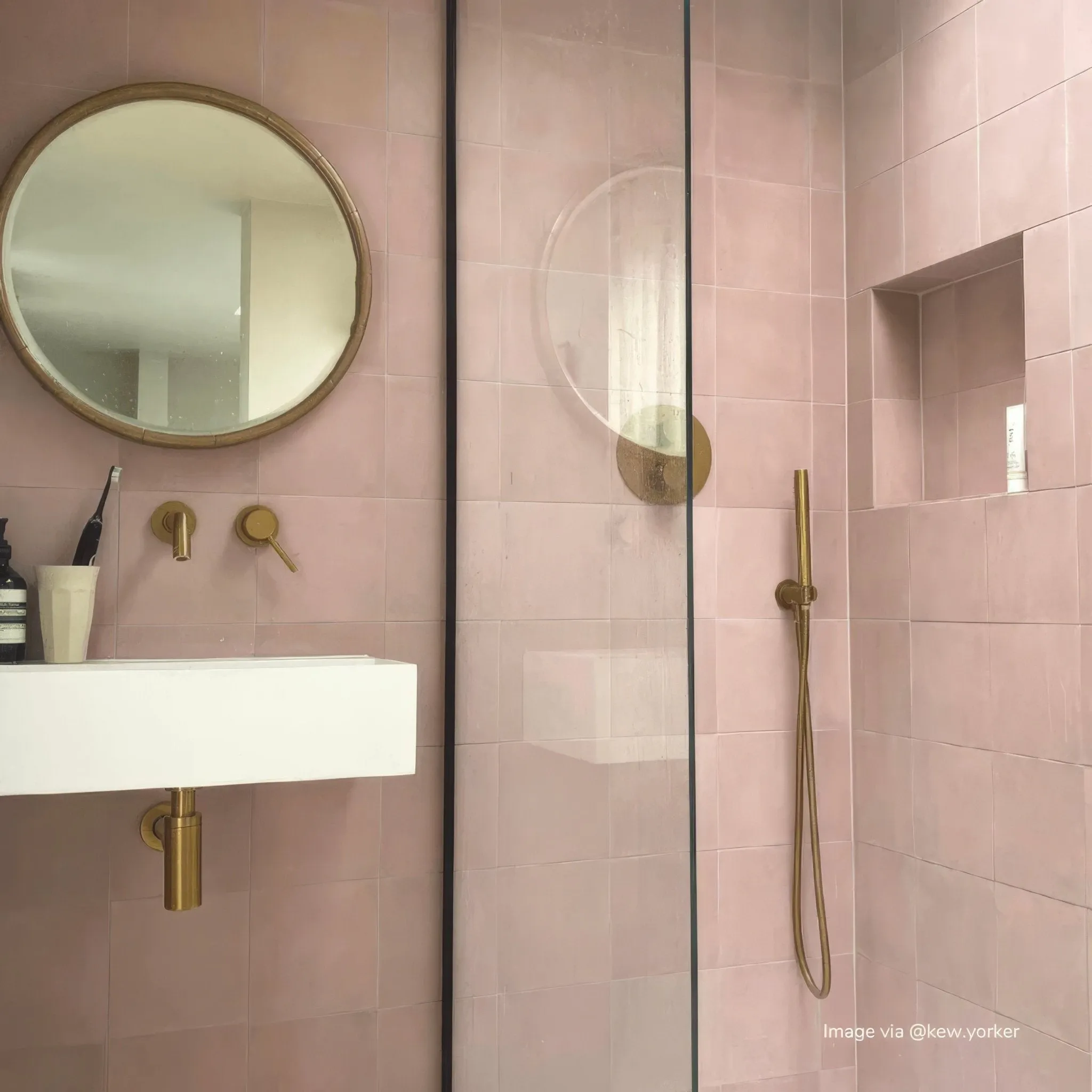 Blush Square Tile