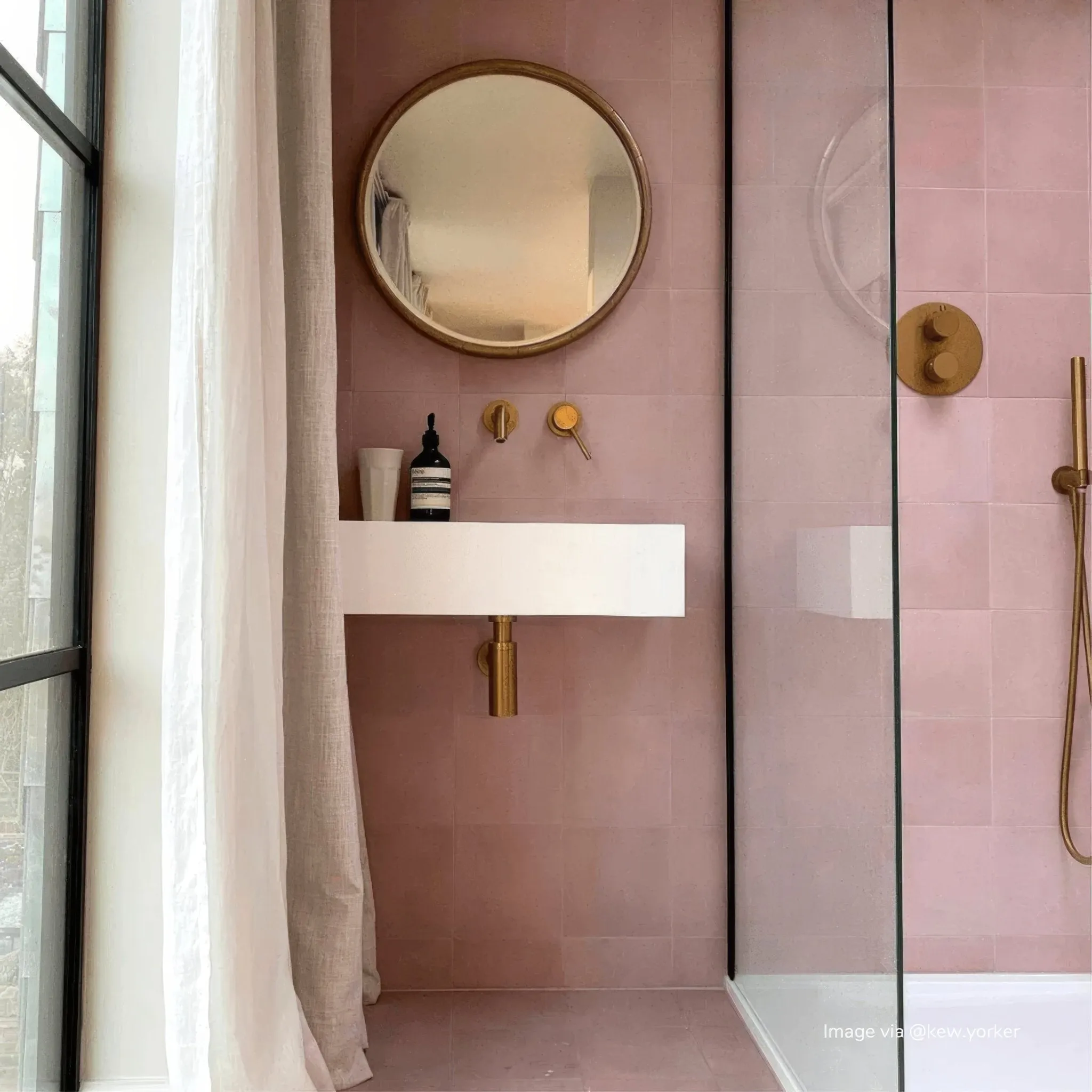 Blush Square Tile