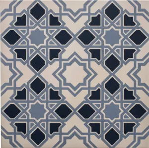 Bolero Light/Dark Blue on Chalk