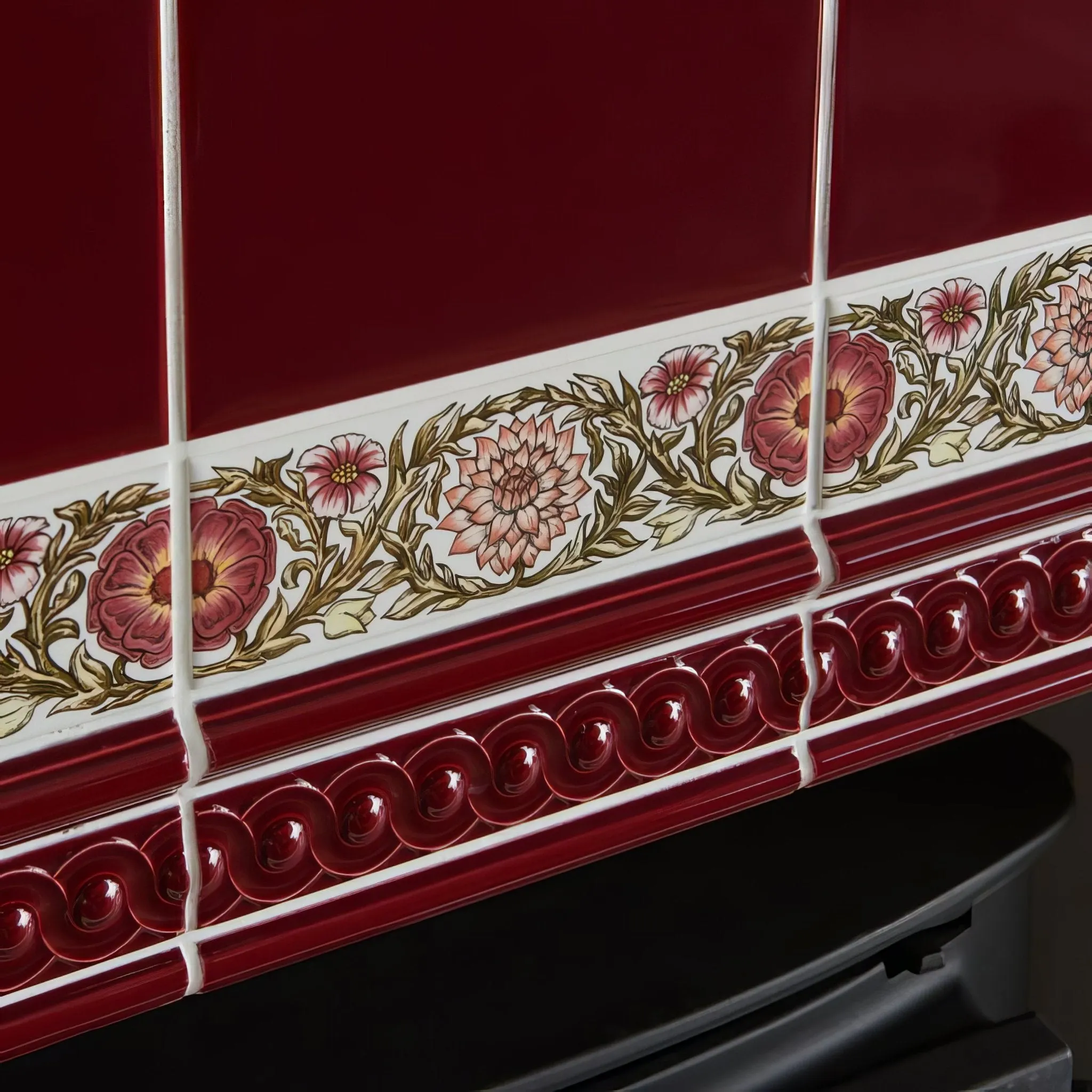 Burgundy Field Tile