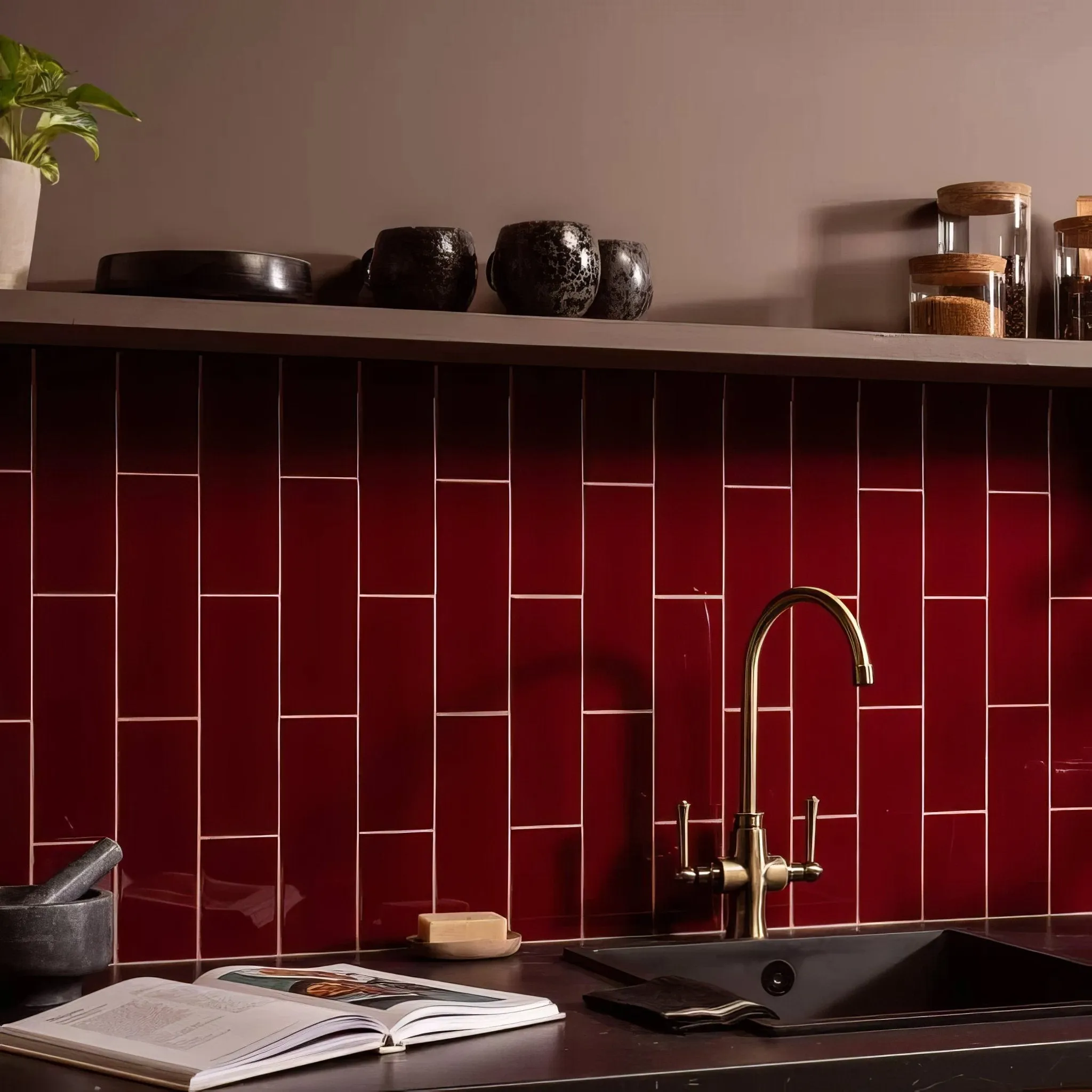 Burgundy Large Brick