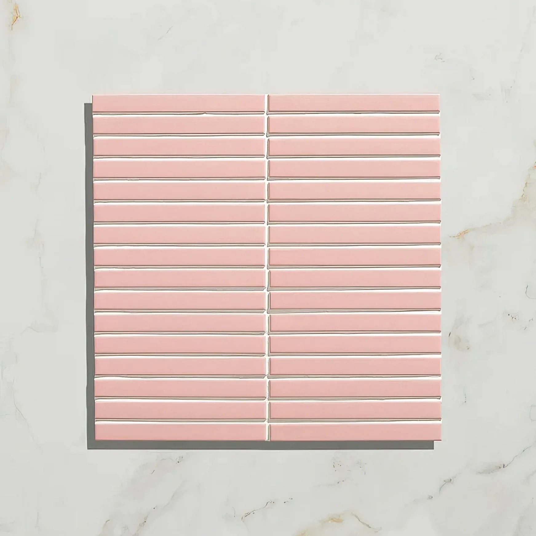 Candy Cane Porcelain Mosaic Rose