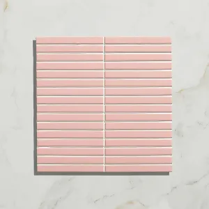 Candy Cane Porcelain Mosaic Rose