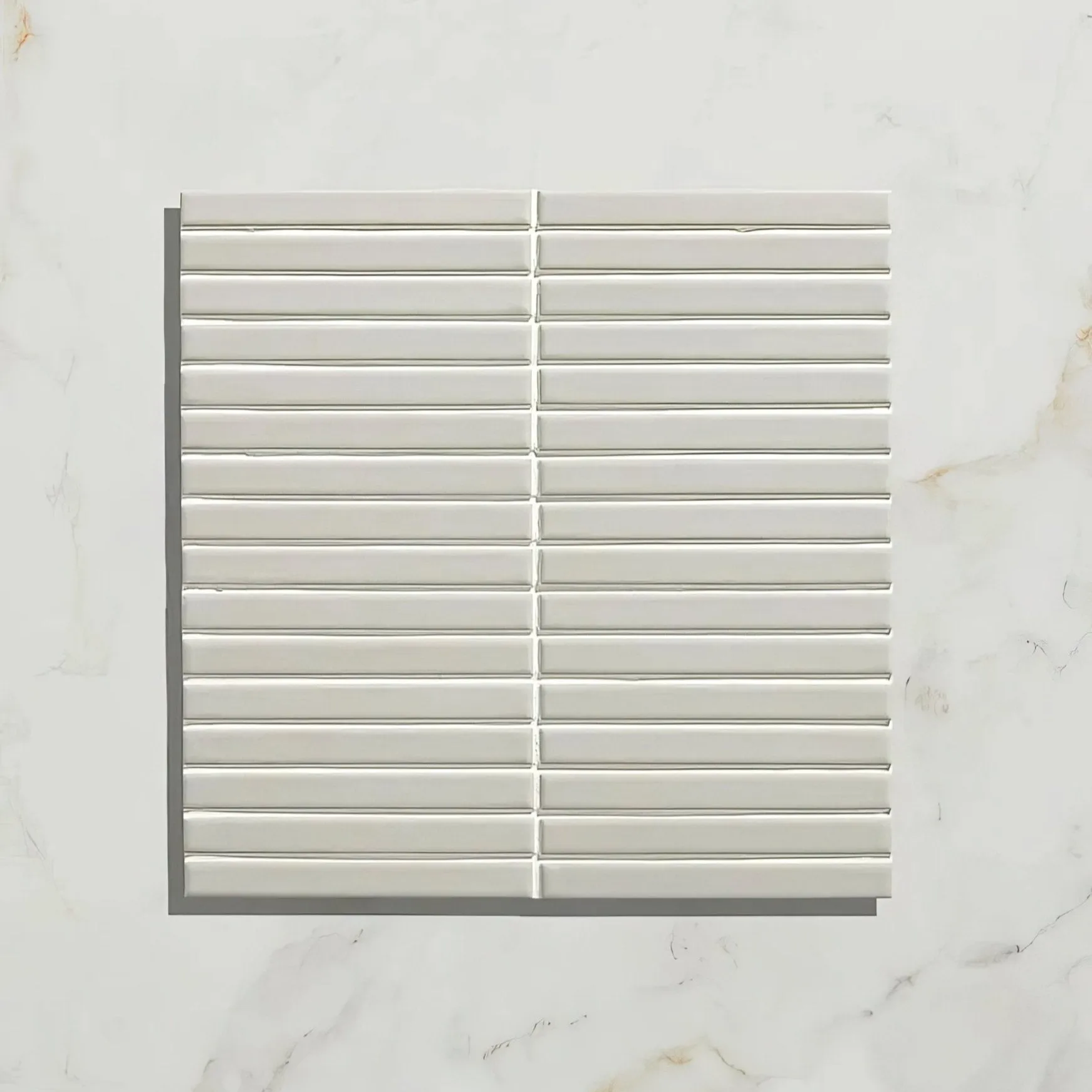 Candy Cane Porcelain Mosaic Vanilla